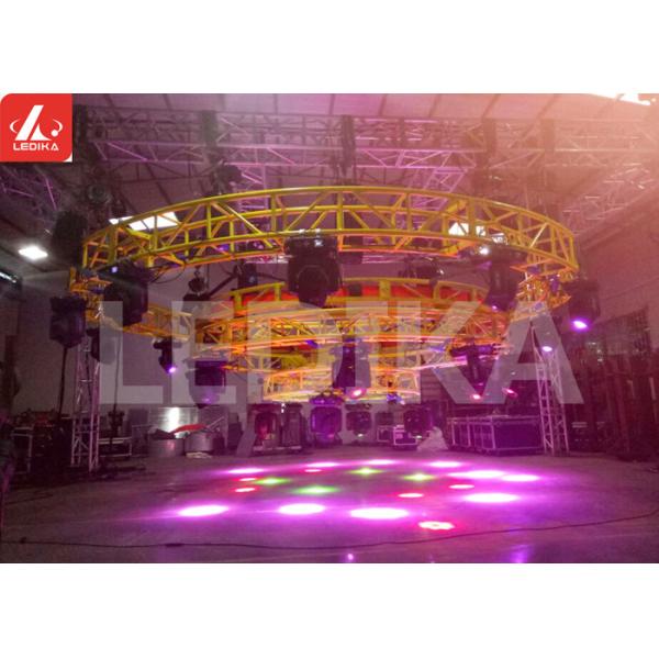 Exhibition Booths Aluminum Lighting Truss Silver / Black With Three Sides Corner