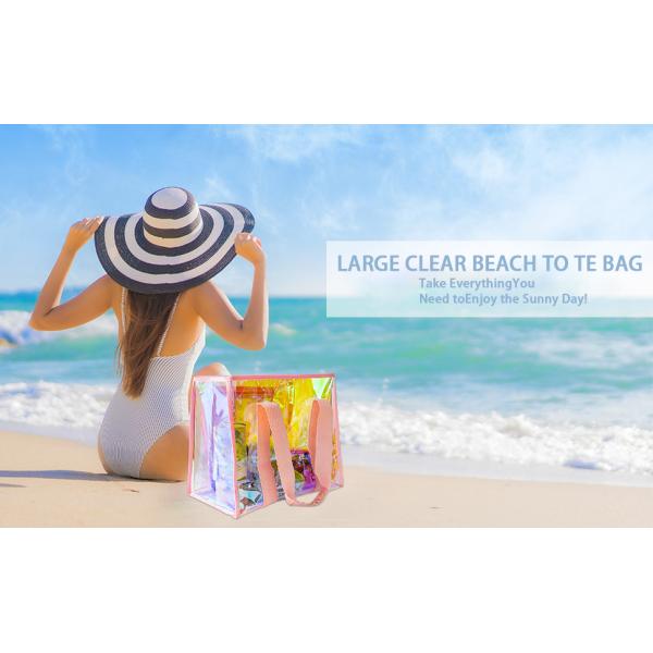 Large clear beach bag