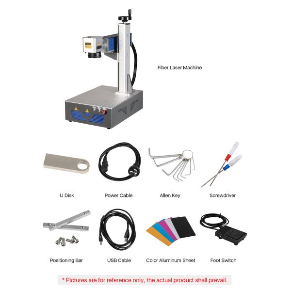 Portable Laser Fiber Marking Mahine For Metal Mark Number Picture Mark