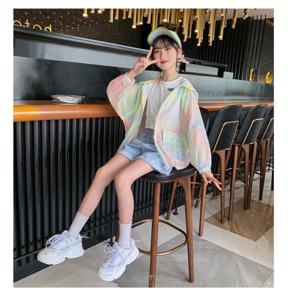 Children Sun Protective Clothing Light Breathable Hooded For Girls