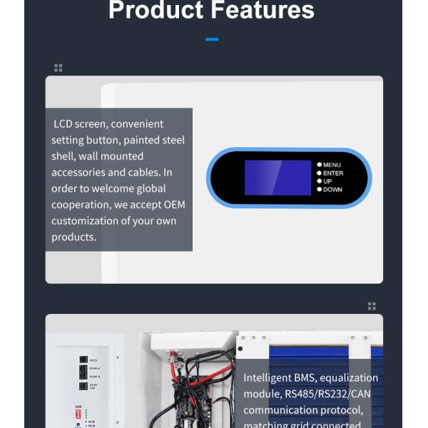 200ah 100ah High Voltage Lifepo4 Battery 5kw 10kw 48V Lto Solar Battery