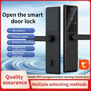 China Handle Smart Door Lock 6068mortise Fingerprint Camera Lock on sale