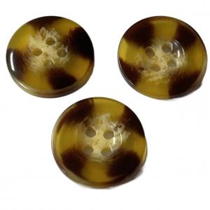 China Resin Faux Horn Coat Buttons 20mm 4 Hole Apply For Women'S Coat Sweater on sale