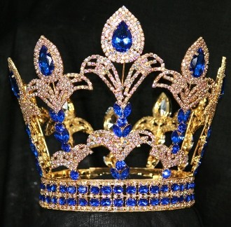 Classic round pageant crowns and tiaras fully round crowns pageant supplier china yiwu jewelry pai crown jewelry factory