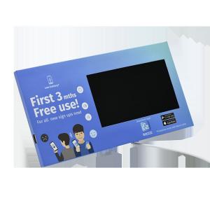 China Custom design video point of purchase display, retail LCD video pop display video shelf talker wholesale