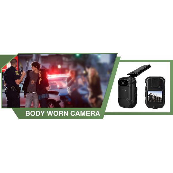 Mini Button HD Body Camera IP65 , External Police Worn Cameras With Face Detect