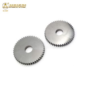 China Round Tungsten Carbide Cutter Blade 92HRA Hardness MR10X Grade on sale