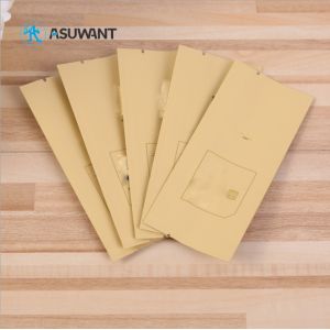 110-130mic 5lb Kraft Paper Valve Side Coffee Gusset Bag