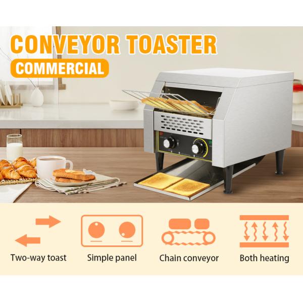 NO App-Controlled Commercial Electric Bread Toaster with 20.5kg Capacity