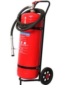 China Wheeled Trolley Type ABC Dry Powder Fire Extinguisher 50KG Smooth Surface Light on sale