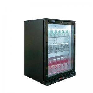 China Hotel 108L Fan Cooling Display Fridge Beer Bar Refrigerator Glass Hinge Door Back Bar Cooler With CE on sale
