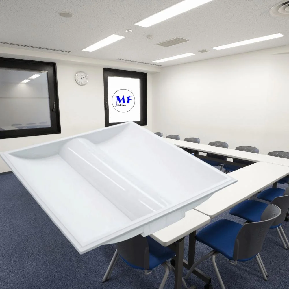 50W 2*4FT Flame-Retardant Anti Glare Dimmable Ceiling Light Commercial Lighting LED Panel Light Ceiling Troffer Light Fixtures for Offices / Classrooms / Hotel