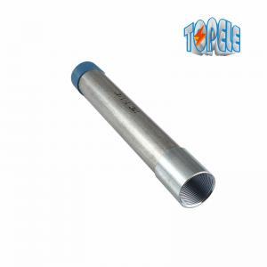 China BS 4568 Galvanised Metal Electrical Conduit Pipe With Screwed Ends And Caps wholesale