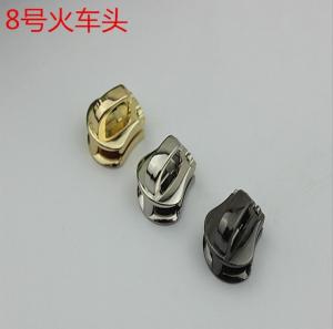 China Bag accessories wholesale decorative light gold metal custom zipper sliders 8# wholesale