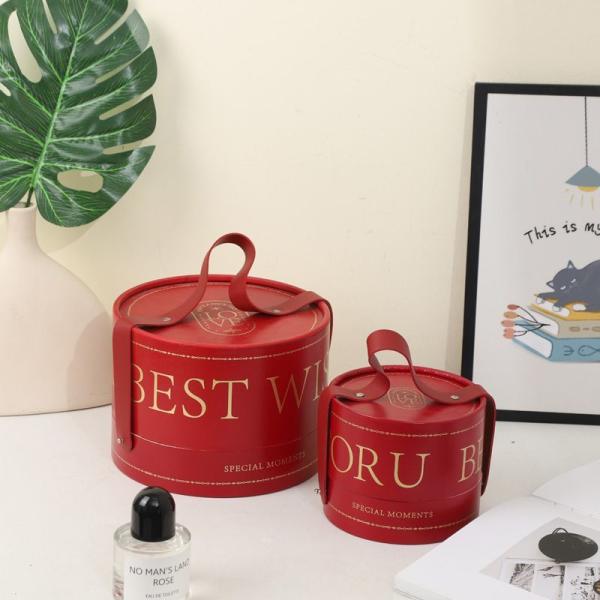 Custom Round Cylinder Gift Box Packaging For Storage Food Candy Chocolate Wine Jewelry