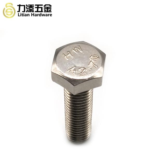 DIN933 DIN931 A2 A4 types hex cap set screw hex head stainless steel screw SS304 SS316 hexagonal bolt nut