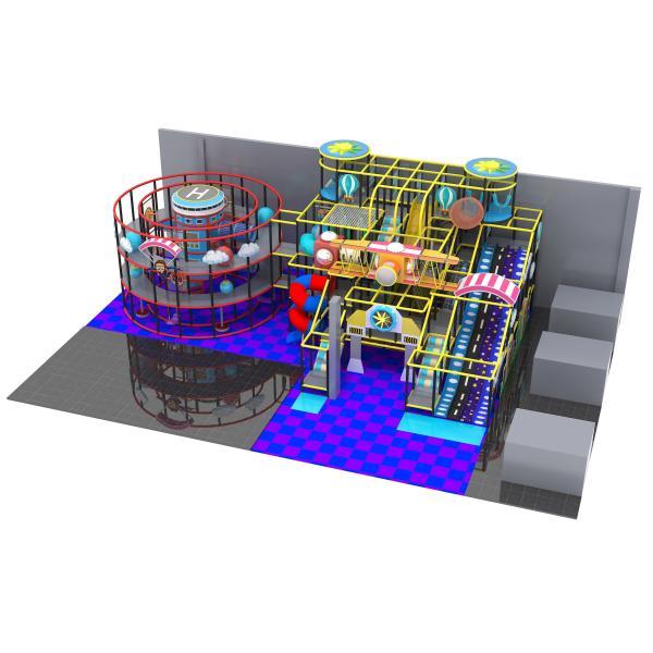 Quality Four Level Daycare Indoor Playground Equipment , 6M Playground With Ball Pit for sale
