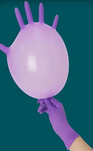Anti Allergy Purple Nitrile Disposable Gloves 12 Inch Nitrile Gloves Kitchen Cleaning