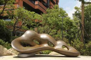 China Modern Large Outdoor Bronze Sculpture , Hotel Art Deco Bronze Sculptures wholesale