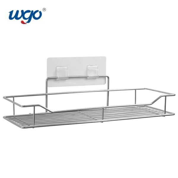 Stainless Steel Corner Shelf Caddy For Shower Damage Free Hanging Adhesive