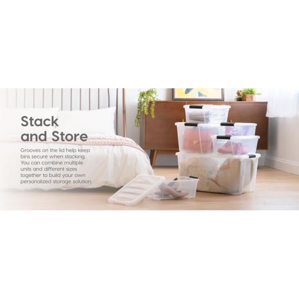 Stackable solution so you can maximize space