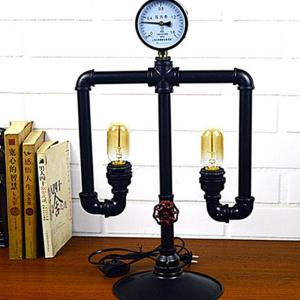 China Industrial loft table light iron water pipe table lamp robot decoration steam edison table lamp(WH-VTB-30) on sale