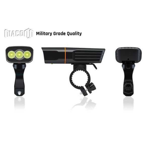 Durable Led USB Rechargeable Bike Light Set Aluminum Material 30W CREE Xml