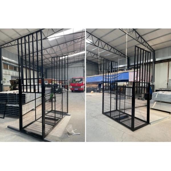 Two Door Animal Trap Cage 2.2M Collapsible Large Wild Animal Cage For Boar Wolf Fox