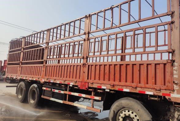 JAC 600Nm Used Dump Truck 350HP Column Plate Cargo Truck