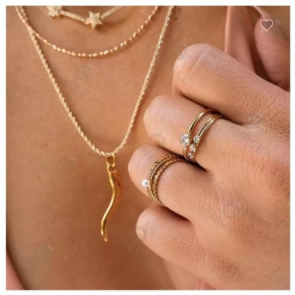 Engagement Torque Jewelry Necklace Gold Chain With Pearl Circle Pendant