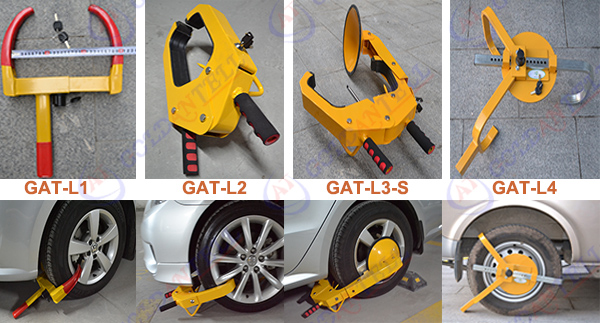 Unique Special Lock Steel Car Wheel Clamp Anti theft , Good Painting