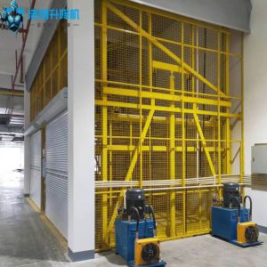 Robust Stairs Hydraulic Cargo Lift Industrial Grade Steel Heavy Load