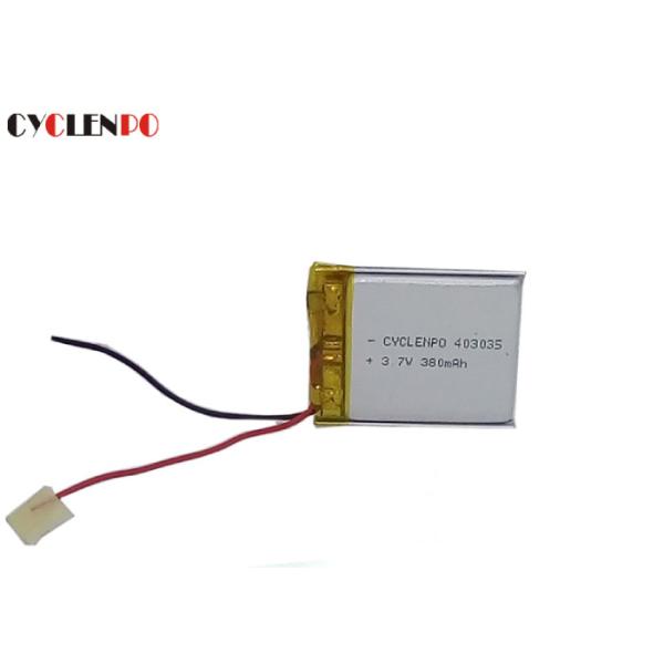 Quality LP-403035 Rechargeable Lithium Ion Polymer Battery 380mah Customized Ultra Slim for sale