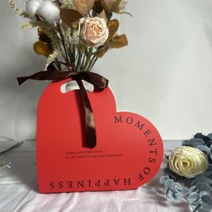China Romantic Heart Gift Box with Love Poem and Velvet Ribbon wholesale