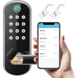 China Glomarket Wifi Tuya Smart Fingerprint Door Lock Remote Control Aluminum Alloy on sale