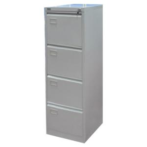 China Metal Drawer Filing Cabinet 4-Drawer With PVC Card Holder For A4/A5 File on sale