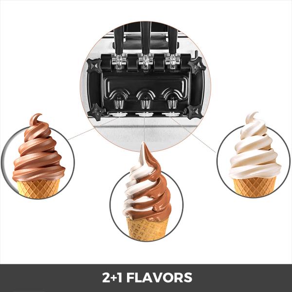 Stainless steel structure portable softy ice cream maker machine ice cream maker machine