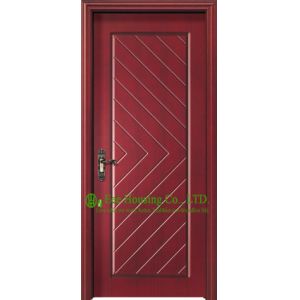 China Mordern Residential Timber Veneer Wood Front Door For House, Residential Entry Wood Door wholesale