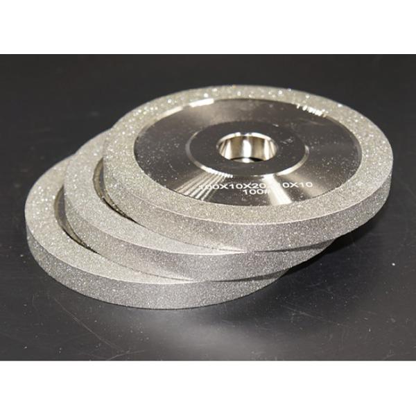 Flat M2 Steel Electroplated Grinding Wheel Various Shapes Silver