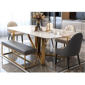 China ISO9001 Luxury Marble Dining Table on sale