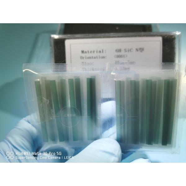 10 Mm X 10 Mm 6H Semi-Insulating Type SiC Substrate Research Grade SiC Crystal Substrate