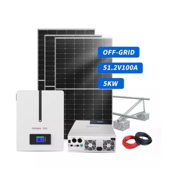 5kw Complete Solar Solution 48v Solar Power Storage Lithium Wall Battery