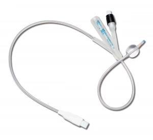 China Disposable 100% Silicone Medical Urinary Foley Catheter With Temperature Sensor Probe on sale