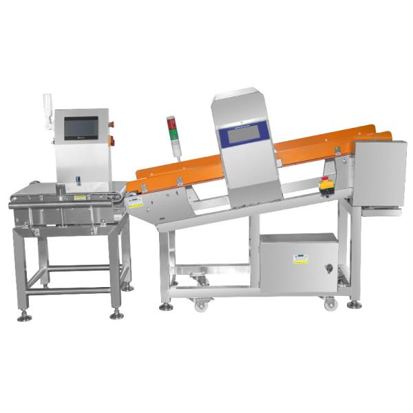 Metale Industrial Metal Detector Combined With Check Weigher Machine For Food Quality Control