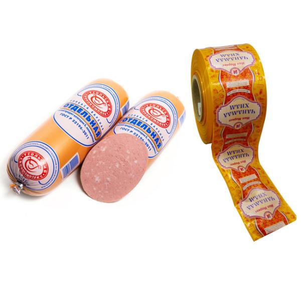 Food Grade Logo Flexography Printing Artificial Sausage Casings For Sausages