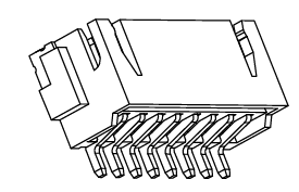 2.5mm Pitch Wire To Board Surface Mount Pcb Connector 2P To 16P Horizontal SMT