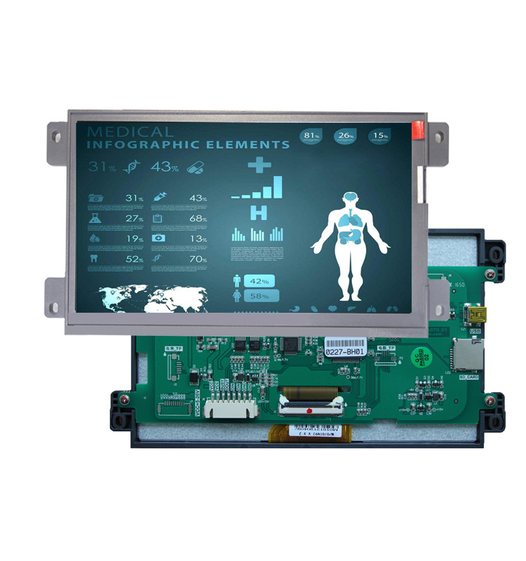 Graphic LCD Display Modules Touch Screen 7inch 800X600 Pixel