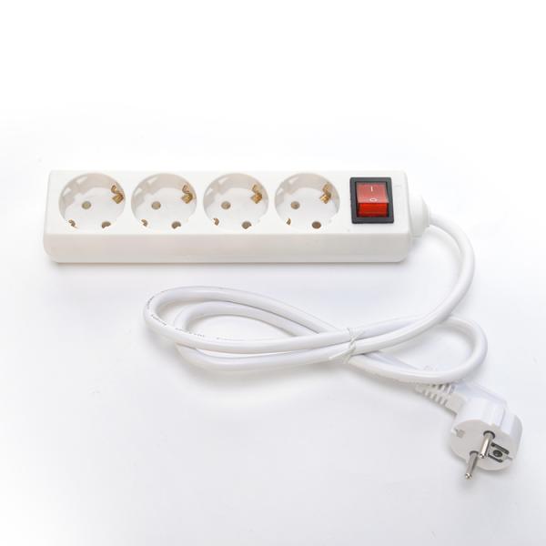 Customized Power Socket Power Strip with Independent Switch 4 Outlets