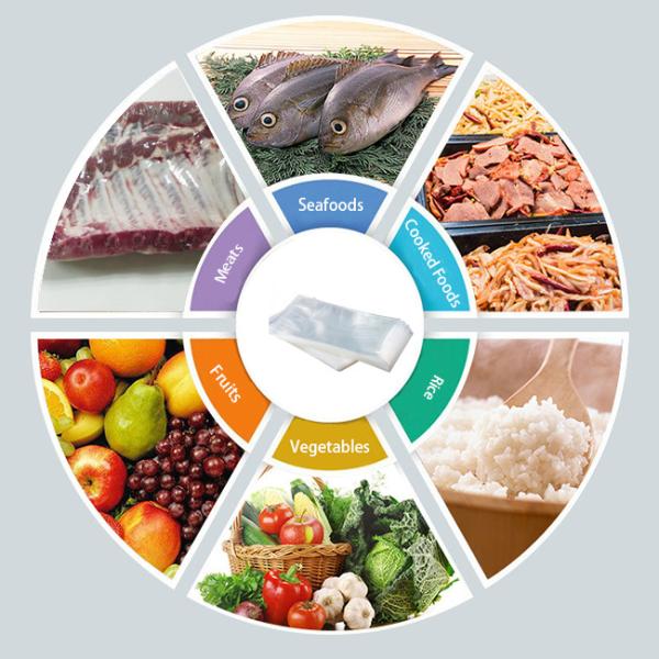 Transparent Anti Puncture Frozen Heat Seal Bags For Food