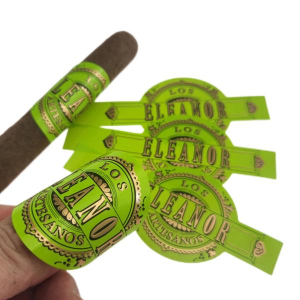 Digital Printing Luxury Cigar Label Paper Stickers – Self Adhesive Waterproof Sticker Printing